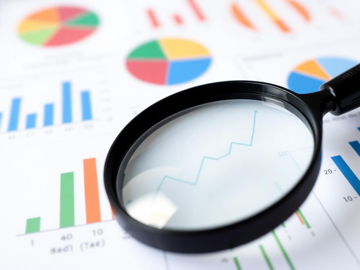 Audit reports with charts on a desk